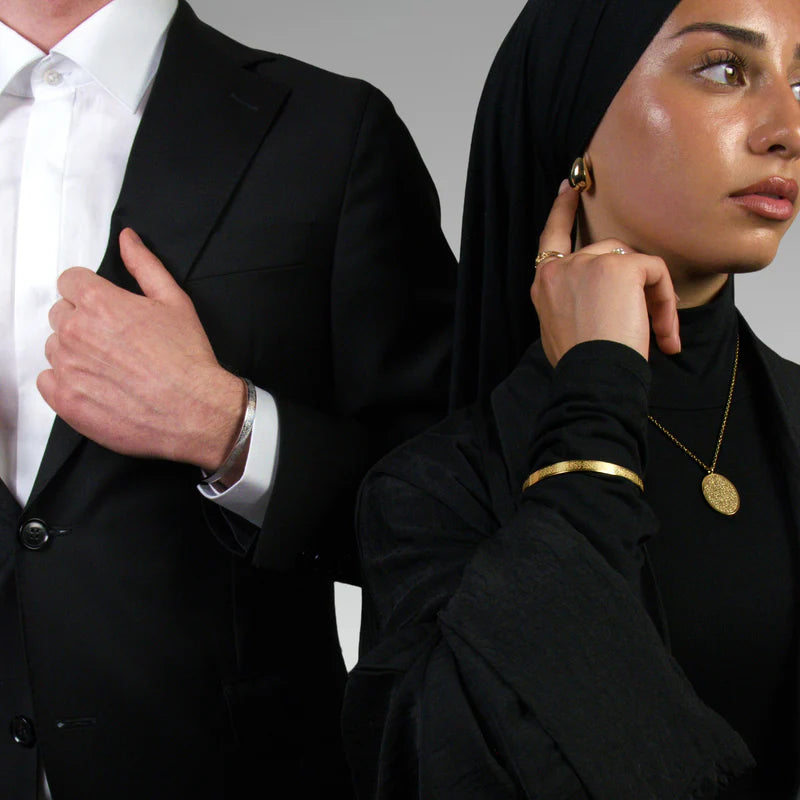سوار آية الكرسي/  سوار عربي محفور بعبارات إسلامية